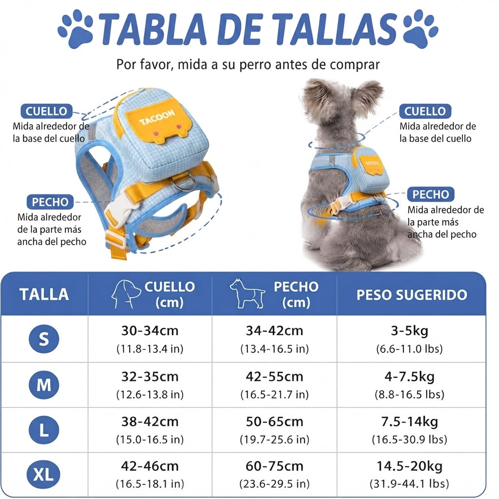 Mochila para perros